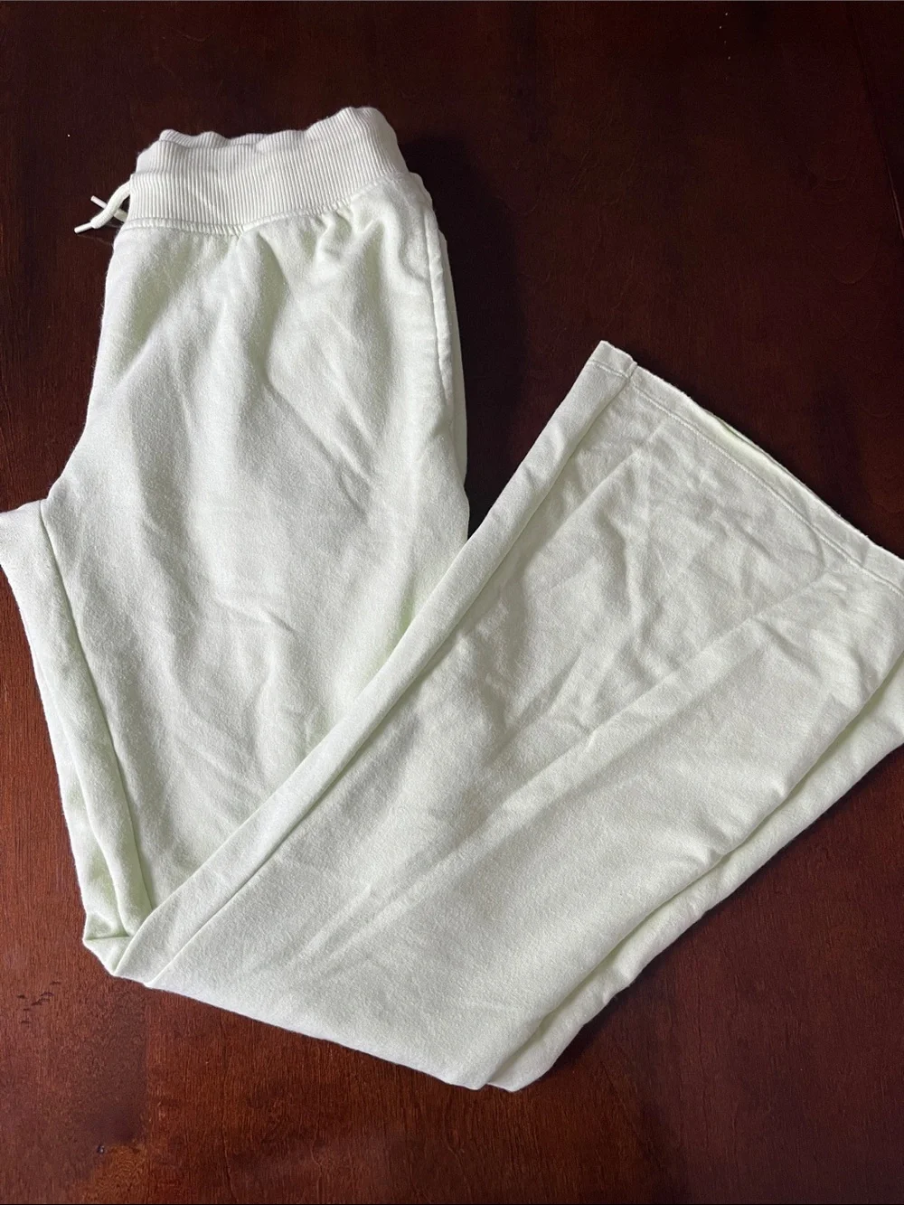Old Navy Light Green Flared Sweatpants with Drawstring
